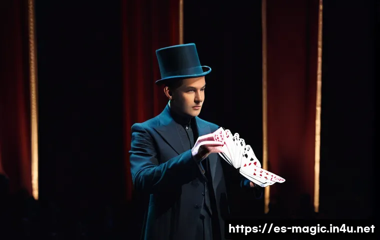 마술가 인터뷰 - **Prompt for "The Fusion of Art and Science in Magic":**
    "A master magician in elegant, dark sta...