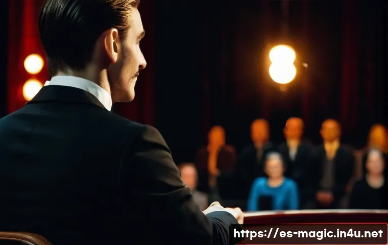 마술의 심리학적 효과 - **"The Art of Misdirection: A Magician's Subtle Deception"**
    A highly detailed, cinematic shot f...