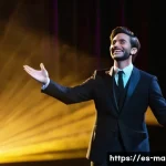 마술 전용 무대 - **Image Prompt 1: The Emotional Storyteller**
    A captivating male magician, mid-30s, with a chari...