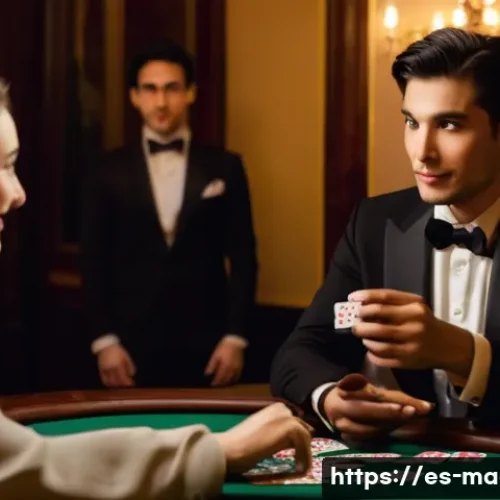 마술 종류별 기법 - **Prompt:** A male magician in his early 30s, dressed in a sharp, tailored black suit and a white dr...